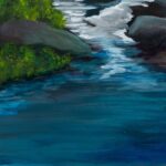 #Bottom_Signature_Panel-Up_Creek_Hideaway.24"x18" | Oil on Canvas | Ambient Canvas