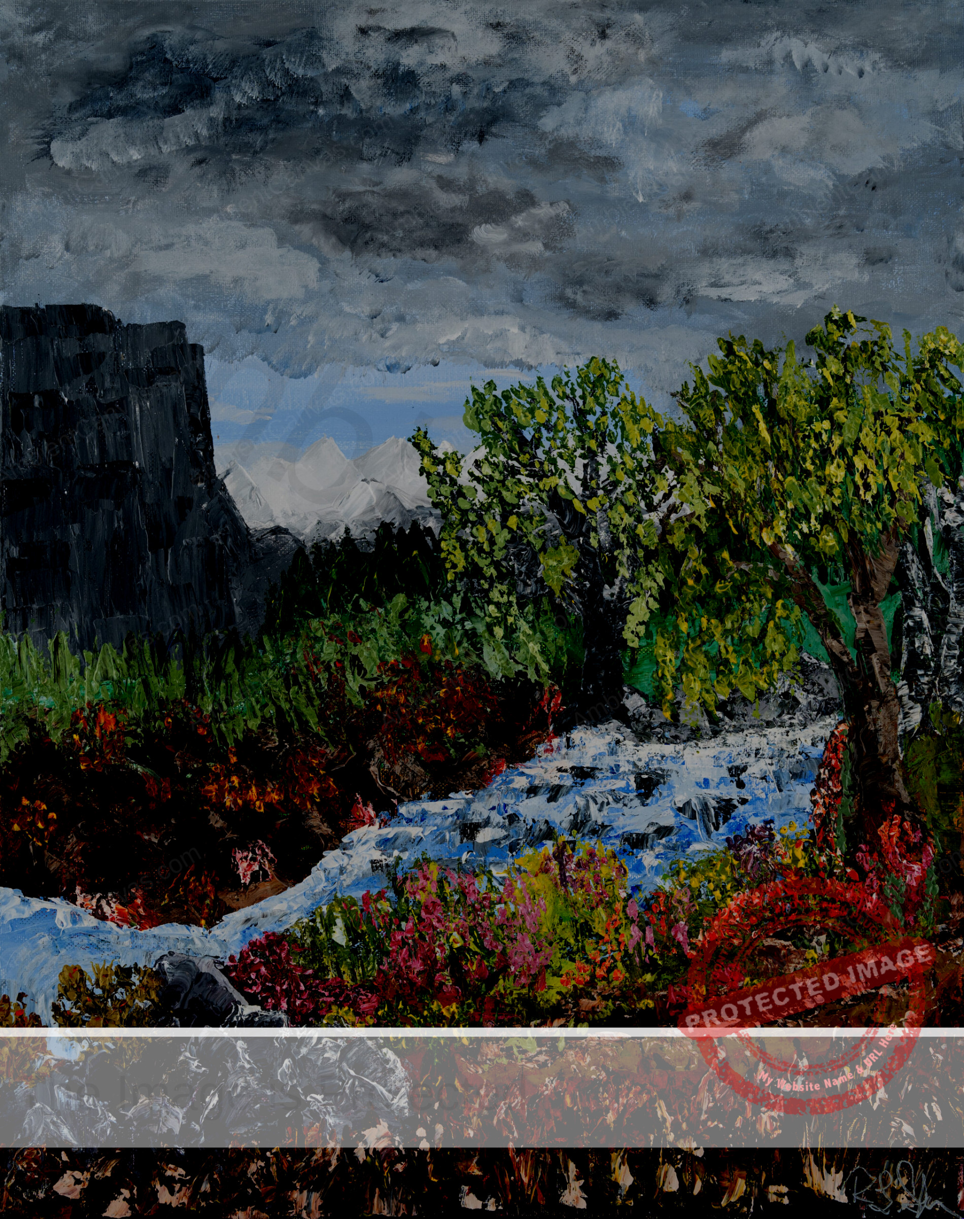 #Montana Flow | Springtime | 16" x 20" | | Ambient Canvas