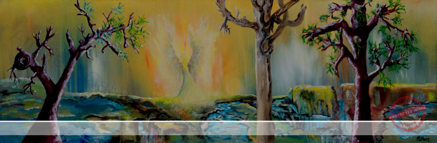 Unfinished Grief, an original oil painting on canvas