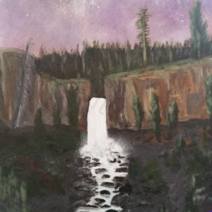 #A Tumalo Falls' Night | Ambient Canvas