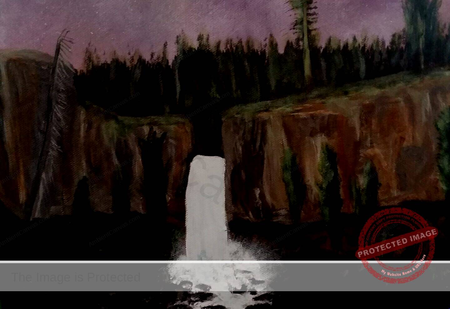 #A Tumalo Falls' Night | Ambient Canvas