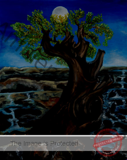 Standing Strong Alone_20x16 in- oil on canvas-dk-RLSherry | Ambient Canvas #Standing Strong Alone_20x16 in- oil on canvas-dk-RLSherry | Ambient Canvas