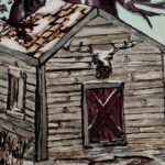 #Old Hunter's Shed 14" x 11" | Ambient Canvas's Storage Shed Print | An Old Hunter's Storage Shed | Treasure of Tales