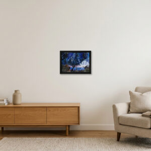 A Fairy Star Night || Giclée Print | Black Frame