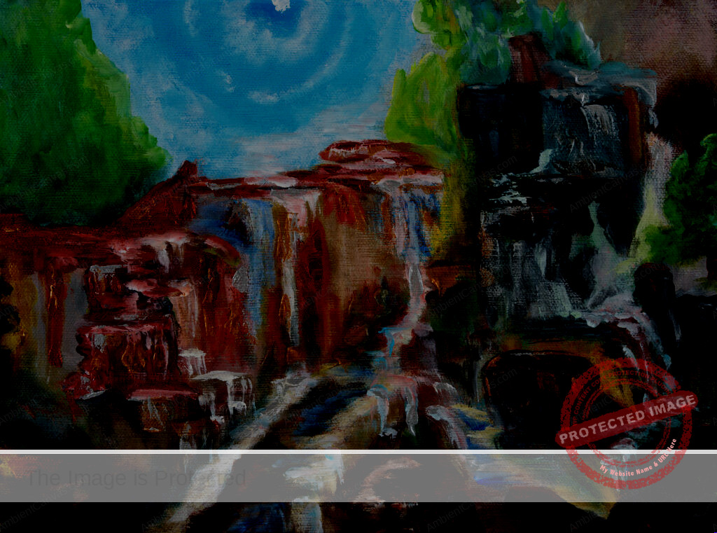 #A Glimpse Through The Veil-7172_9X12_Acrylic on Canvas-RLSherry | Ambient Canvas