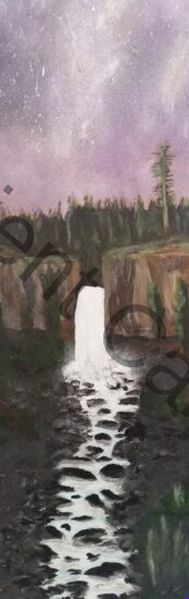 #An-Amazing-Tumalo-Falls-Night | Ambient Canvas
