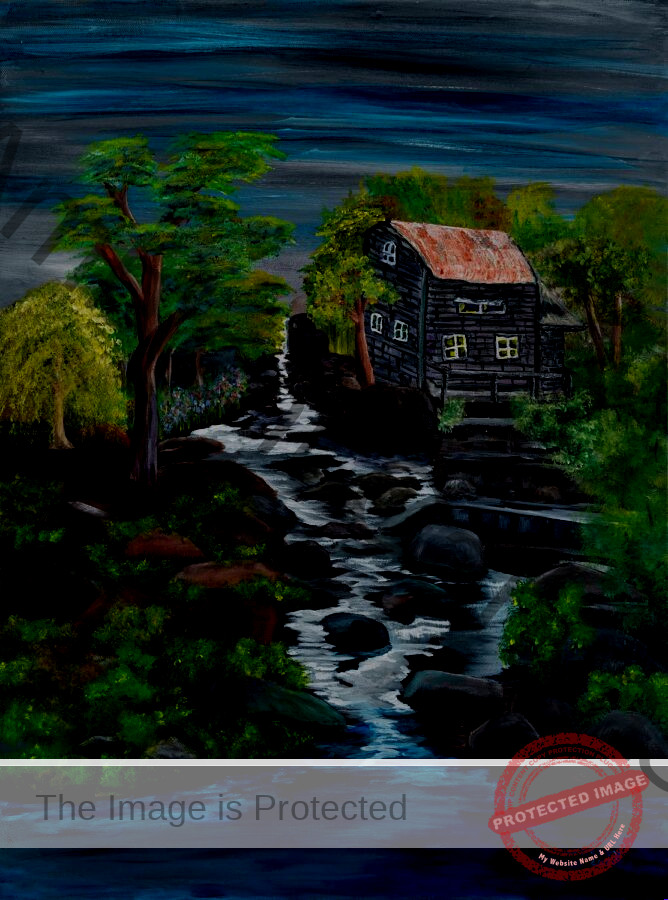 Up Creek Hideaway | Oil on Canvas | Ambient Canvas #Up Creek Hideaway | Oil on Canvas | Ambient Canvas
