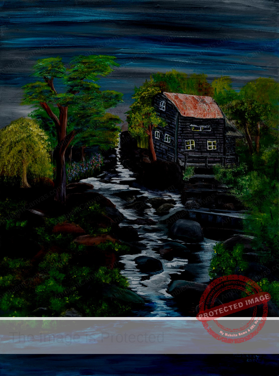 #Up Creek Hideaway | Oil on Canvas | Ambient Canvas