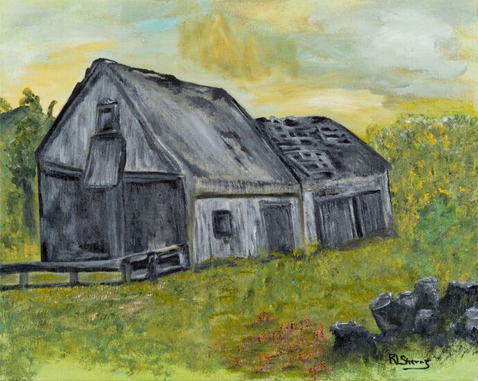 #Miss Norma's Barn | 16 x 20 inch Acrylic painting on Canvas | Ambient Canvas's Barn, acrylic painting on canvas